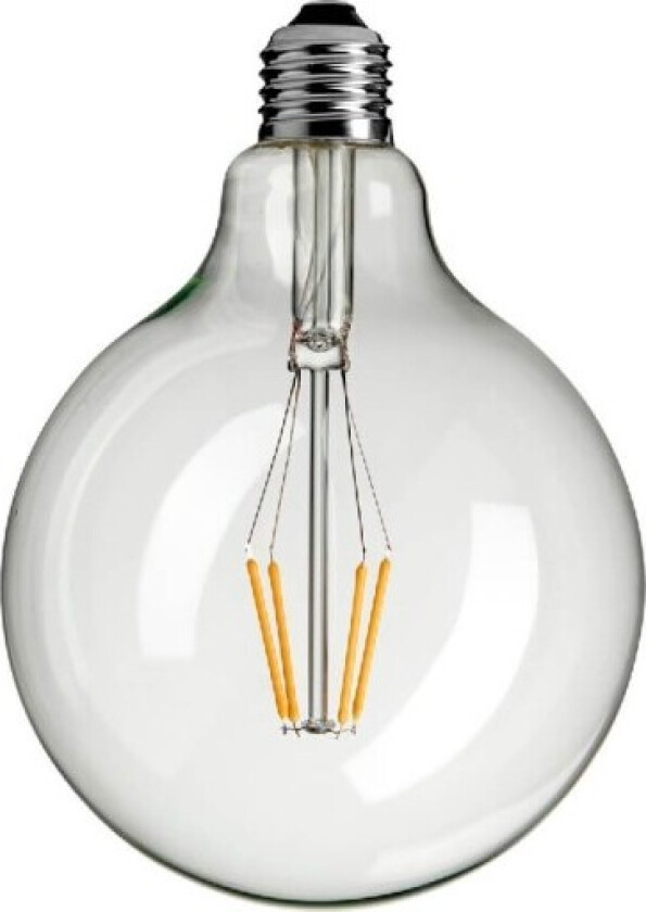 Globe lyskilde, LED, 4W, E27, Ø12,5 cm, klar