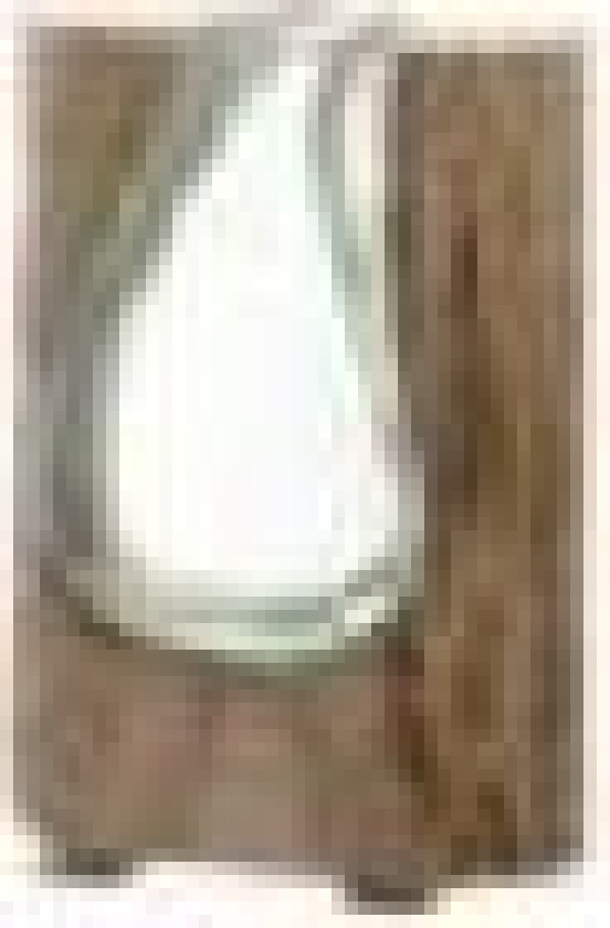 Casolare, Square-shaped vase, Glass, Tre, Gjennomsiktig, Tre, Bord, Innendørs, Casolare