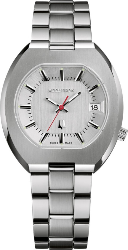 Accutron Legacy 21343-9W Limited 2SW6B003 - Automatisk - Sølv - Herreklokker - Rustfritt stål - ledd m/pin - Safir