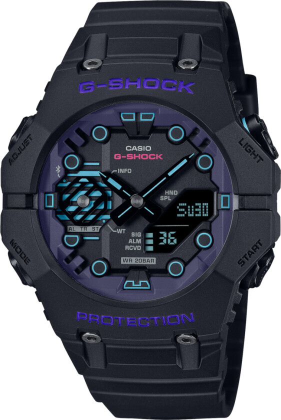 G-Shock GA-B001CBR-1AER - Anadigi - Blå - Herreklokker - Resin - Mineral