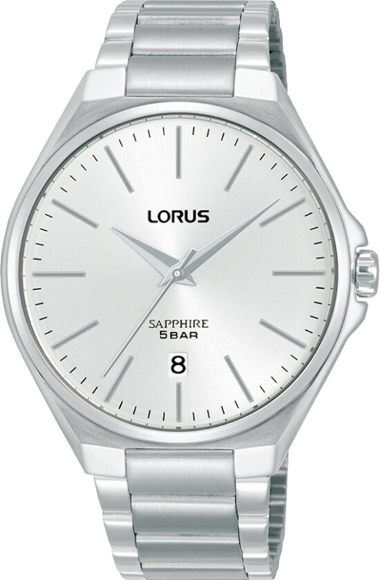Mens Classic RS949DX9 - Kvarts - Sølv - Herreklokker - Rustfritt stål - ledd m/pin - Safir