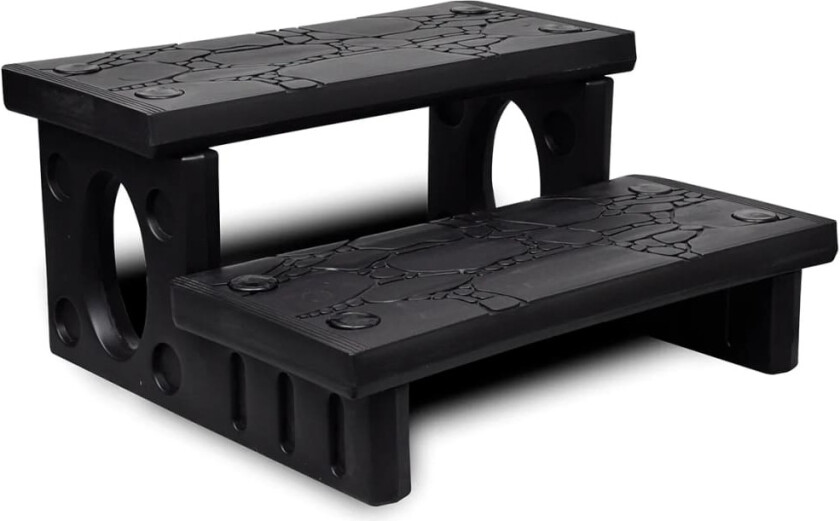 Trapp for badestamp/spa/badekar svart