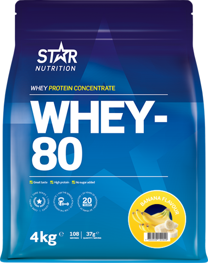 Whey-80 Myseprotein 4 kg