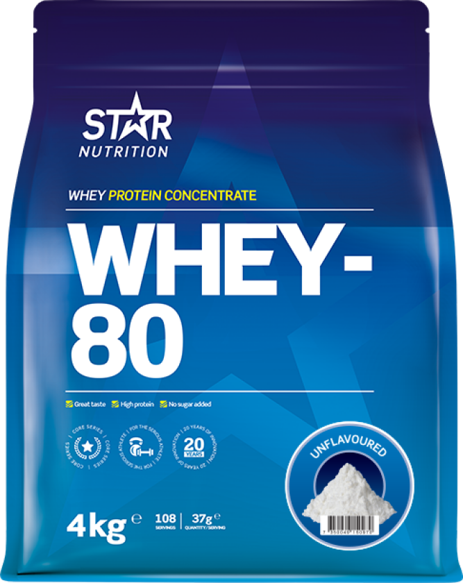 Whey-80 Myseprotein 4 kg