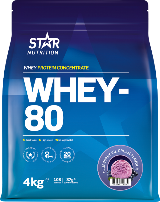 Whey-80 Myseprotein 4 kg