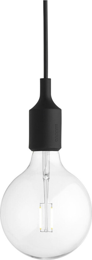 E27 Pendant Lamp LED Black