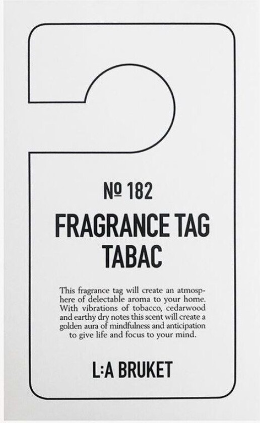 L:a Bruket 182 Fragrance Tag Tabac