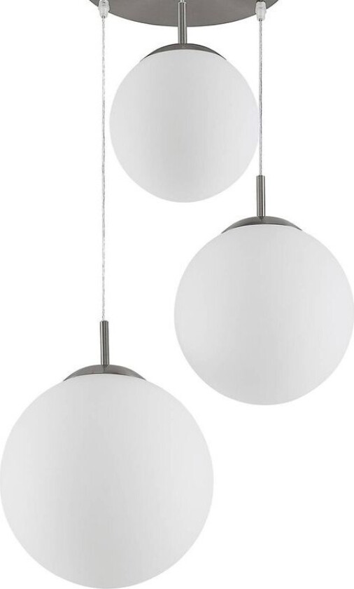 Heleska hengelampe glasskuler, 3 lyskilder
