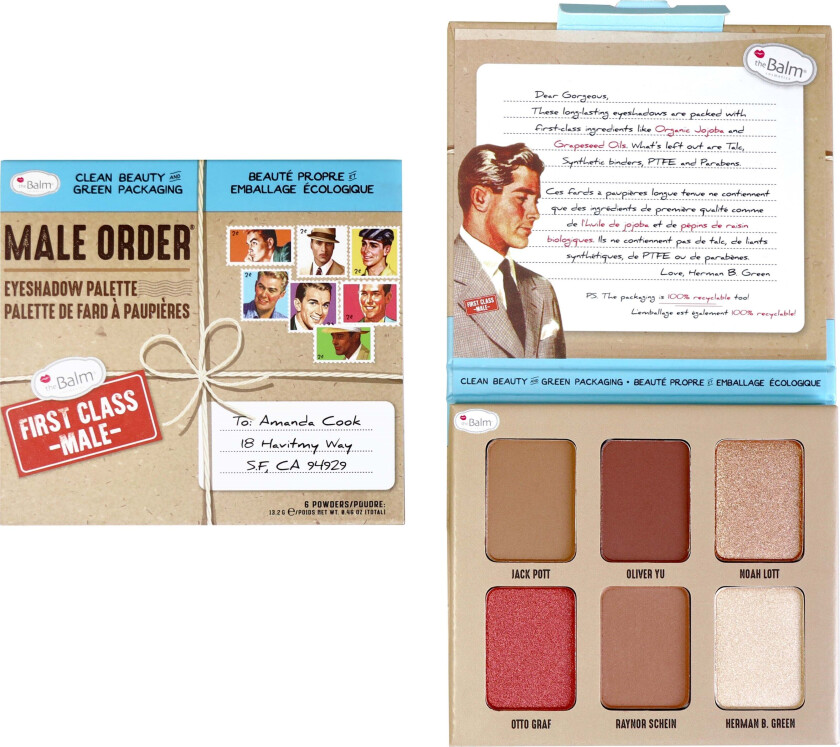the Balm Male Order First Class Eyeshadow Palette