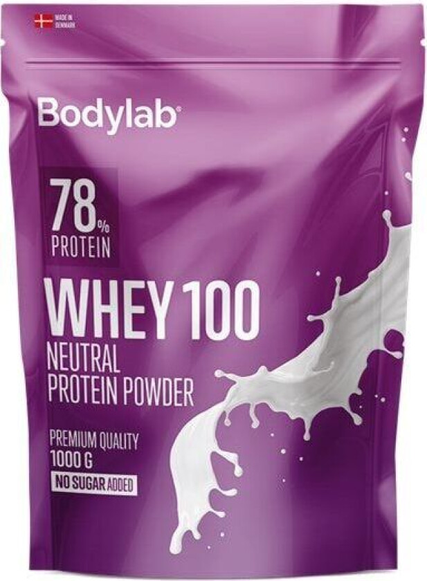 BodyLab Whey 100 Proteinpulver Nøytral (1kg)