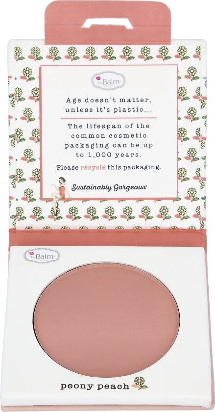 the Balm Sustainably Gorgeous Botanical Blush Single Blush Peony Peach