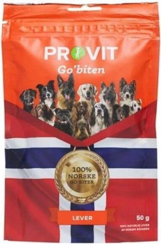Go´biten frysetørket lever Godbiter til hund 50 g
