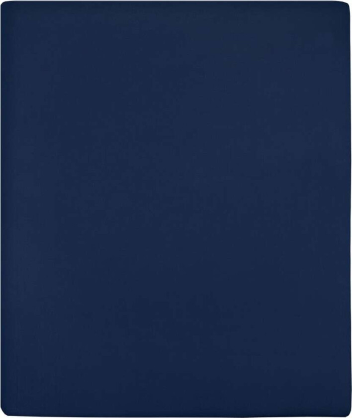 Jerseylaken marineblå 100x200 cm bomull