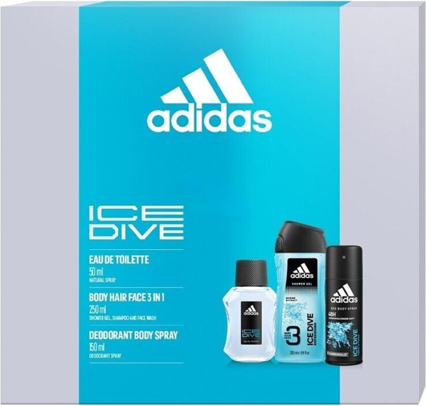 Bilde av Ice Dive For Him Edt 100ml + Deospray 150ml + Shower Gel 250ml