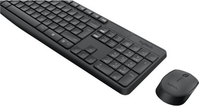 MK235 - keyboard and mouse set - Czech - Tastatur & Mussett - Tsjekkisk - Svart