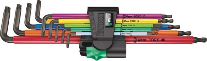 967/9 TX XL Multicolour 1 L-key set for TORX® screws long 9 pieces