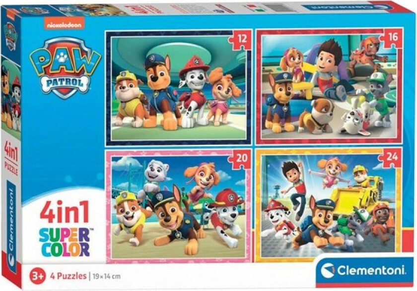 Puzzles PAW Patrol 4in1 Gulv