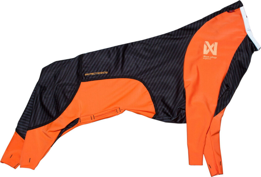 Non-stop Dogwear Protector Snow Hundeoverall Svart & Oransje (XXS)