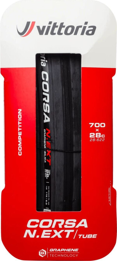 Corsa N.EXT Fold G2 700x28c Black, landeveisdekk BLACK