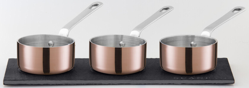 - Maitre D Mini Sauce Pot Set with Slateboard