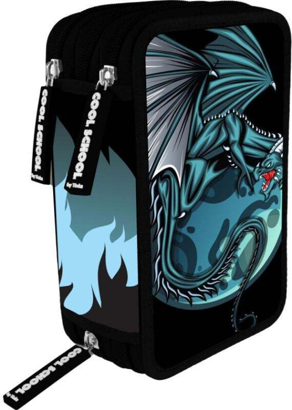 - Triple Pencil Case - Dragon ( 8-804507 )