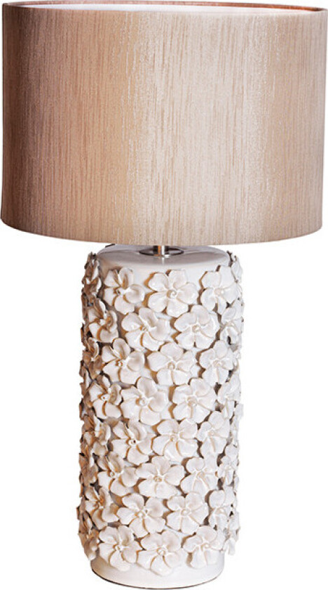 Fiore 54 cm beige Bordlampe
