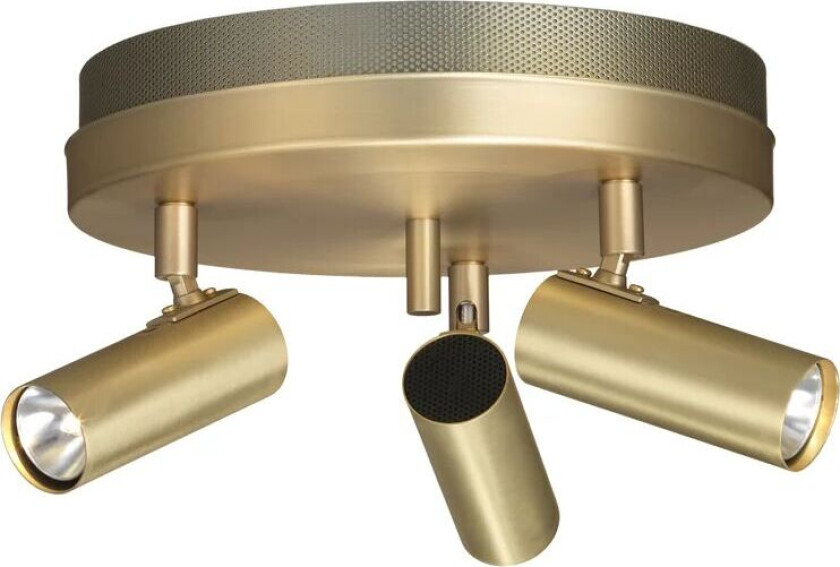 Puck 3 lyskilder Messing