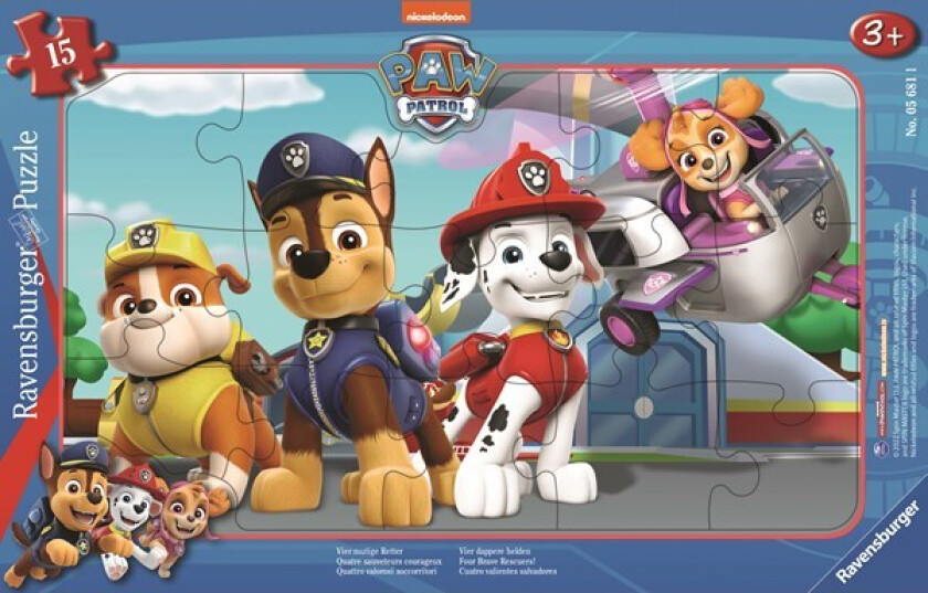 Puslespill 15 Paw Patrol