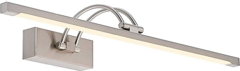 Felena LED-bildelampe, satinert nikkel