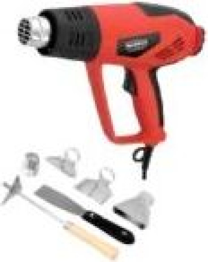 2-trinns varmepistol 50-550 grader C 2000 W med digital temperaturkontroll MN-94-010