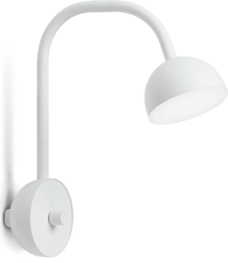 Blush Vegglampe-blush_wall_hvit