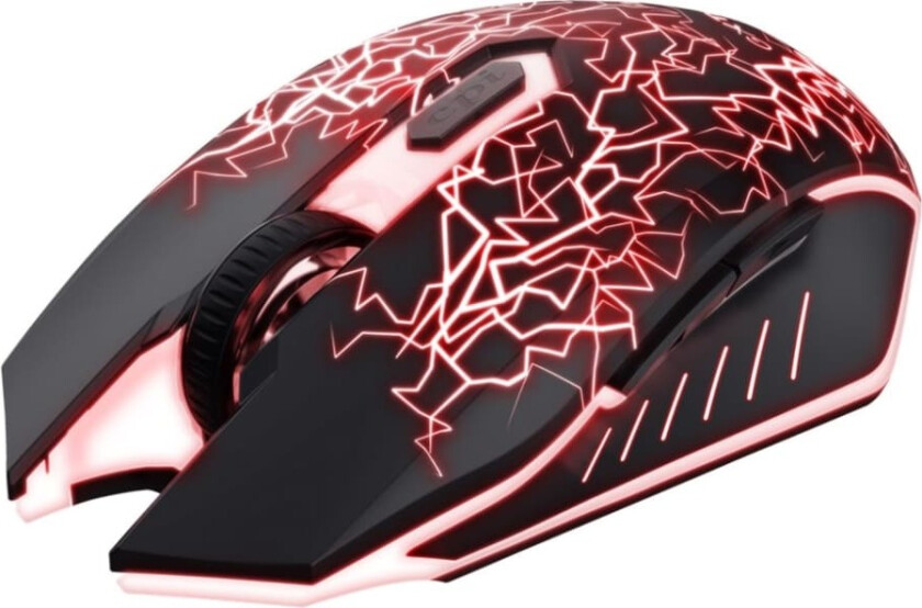 Basics Gaming Wireless - Gaming mus - Optisk - 6 - Svart