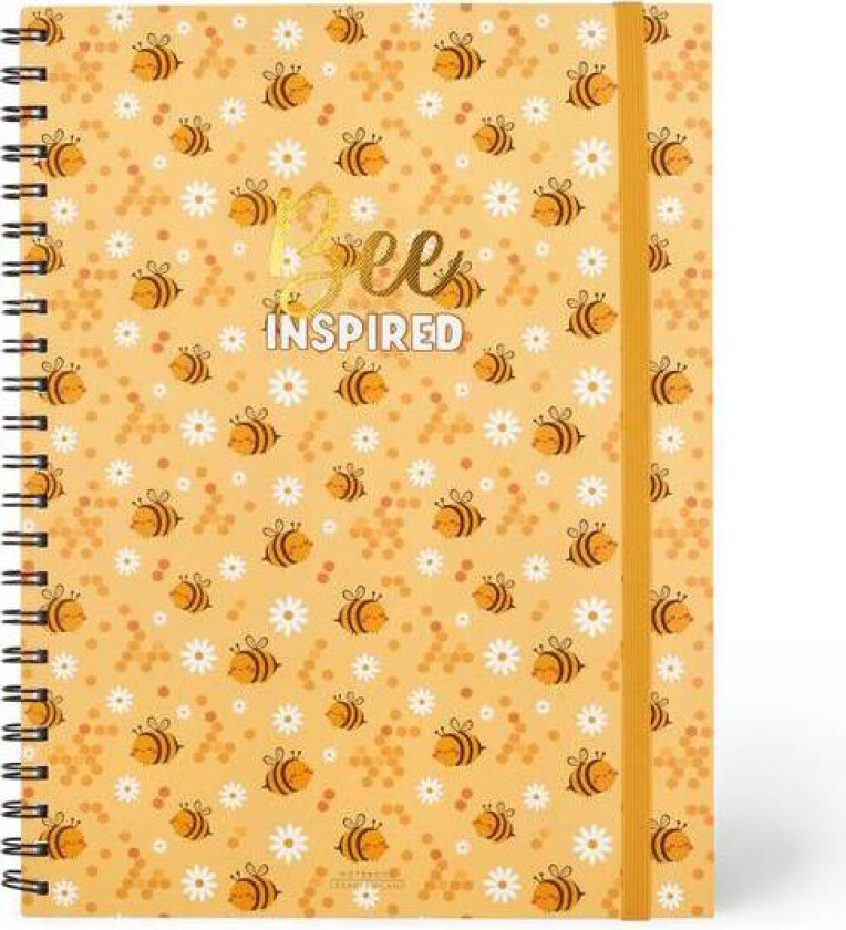 Notatbok Trio A4 Spiral "Bee Inspired" Fra Legami