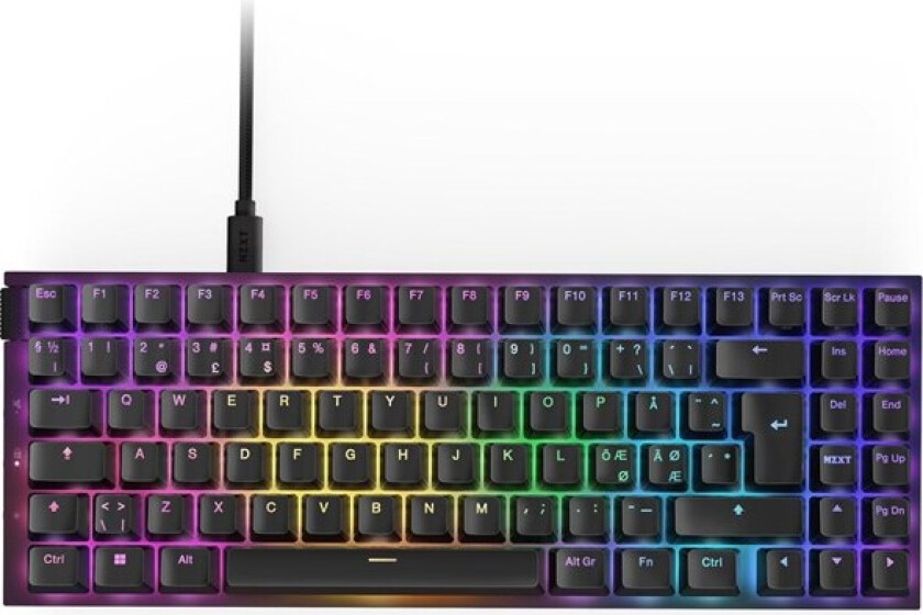 Function 2 MiniTKL - Optical Switch - Gamingtastatur - Uten numpad - Nordisk - Hvit