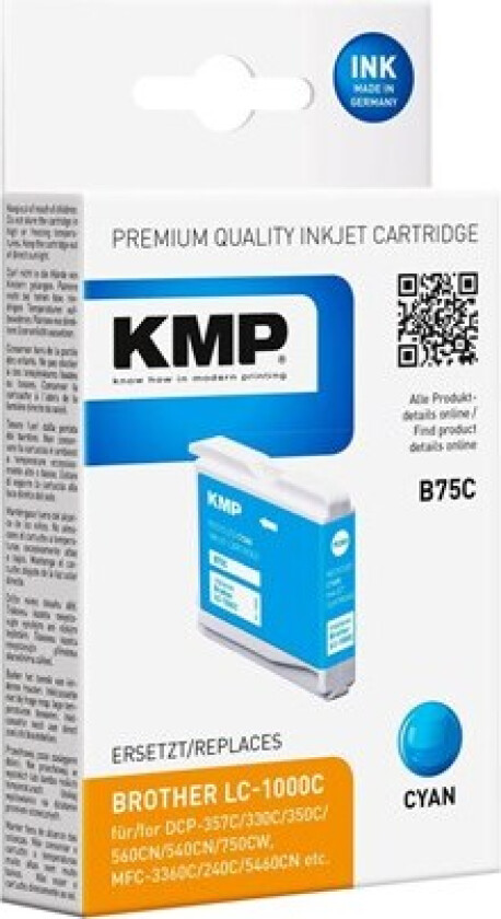 B75C - cyan - compatible - ink cartridge - Blekkpatron Blå