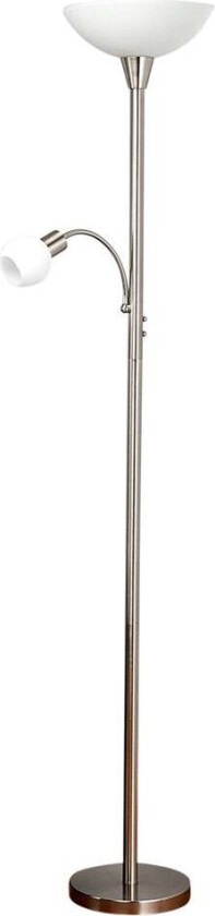 Uplight Elaina med leselampe, matt nikkel