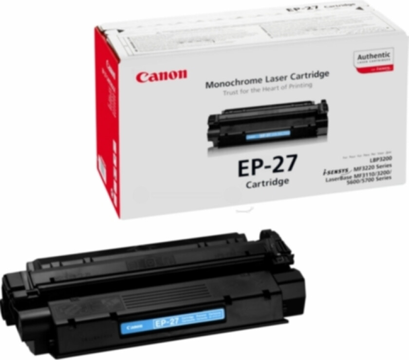 Toner Svart Ep-27 - Lbp-3200