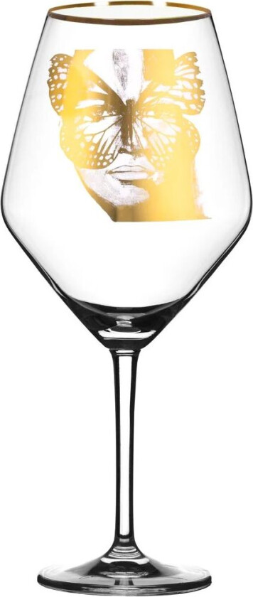 Golden Butterfly vinglass 75 cl Gold