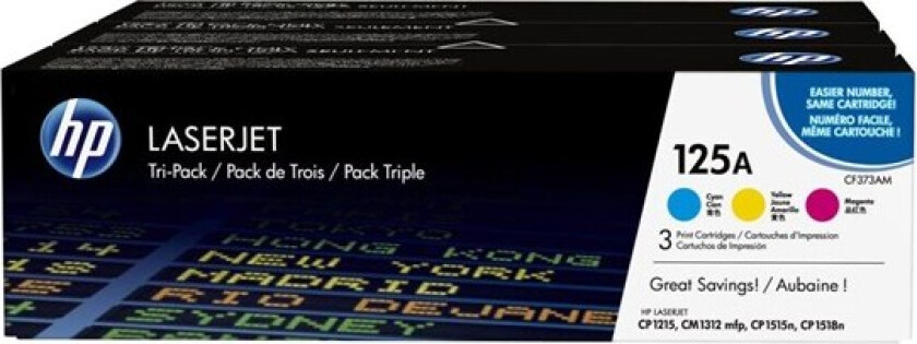 Hp Toner Kit 125a (c/y/m) 1.4k - Cf373am