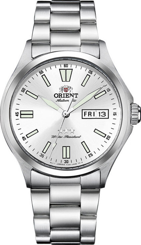 Tri-Star Automatic RA-AB0F12S - Automatisk - Sølv - Herreklokker - Rustfritt stål - ledd m/pin - Mineral