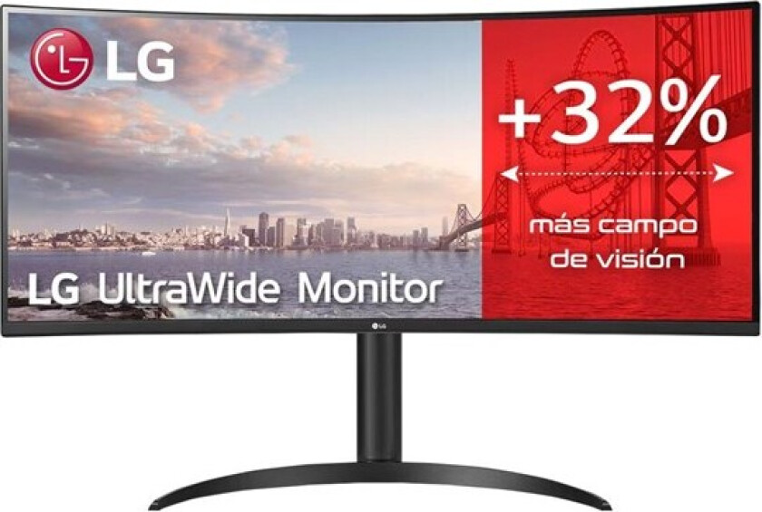 34" LG UltraWide 34WP75CP-B - 3440x1440 - VA - 160Hz - USB-C - 1 ms - Skjerm