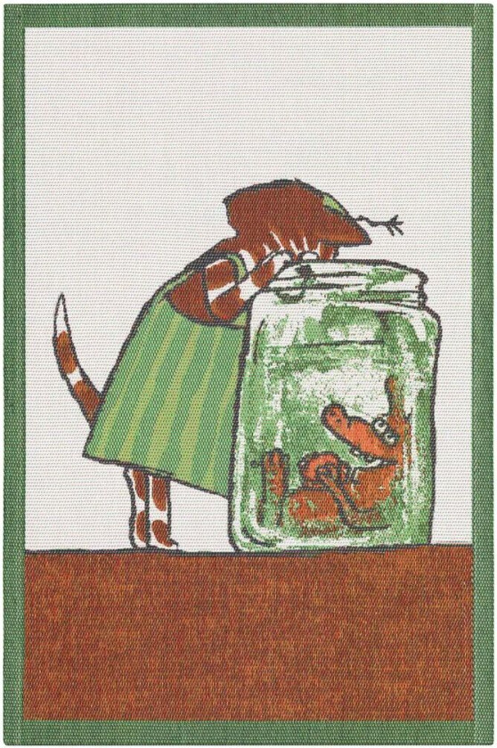 Pettson & Findus kjøkkenhåndkle multi 40x60 cm Nysgjerrig