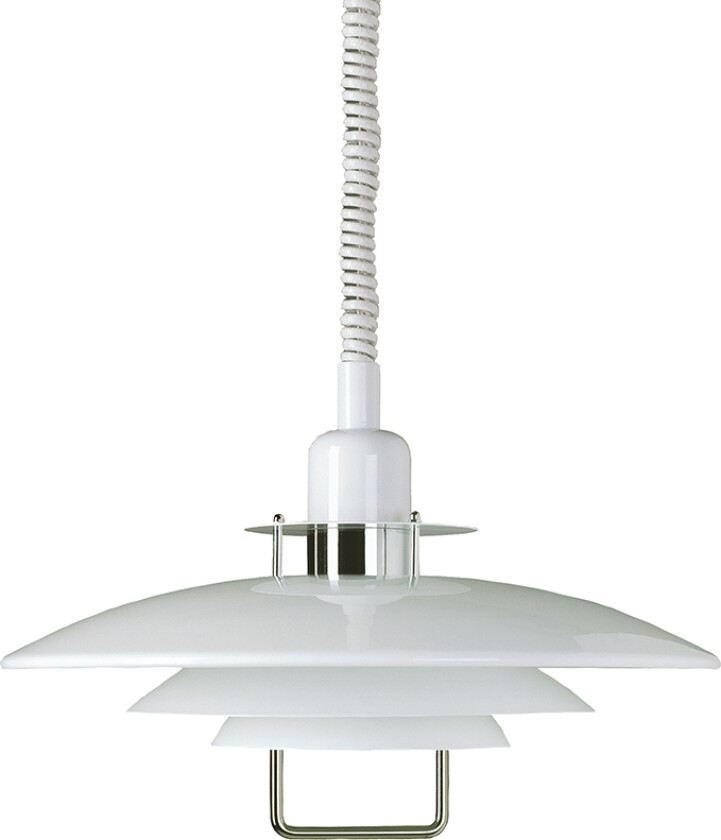 Primus II pendel Ø43 cm Hvit-krom
