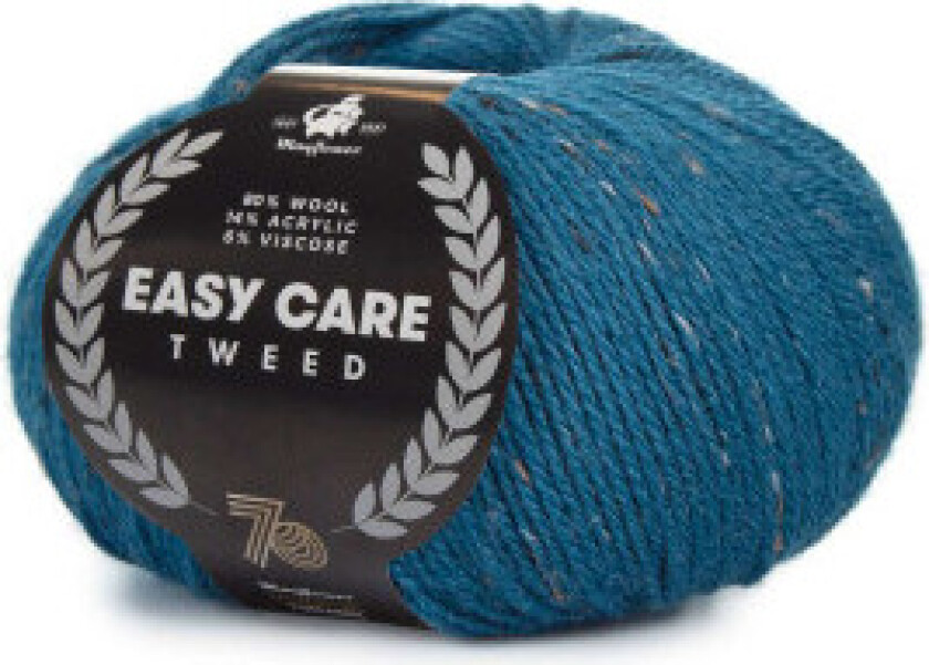 Easy Care Tweed Garn 493 Petrol Blå