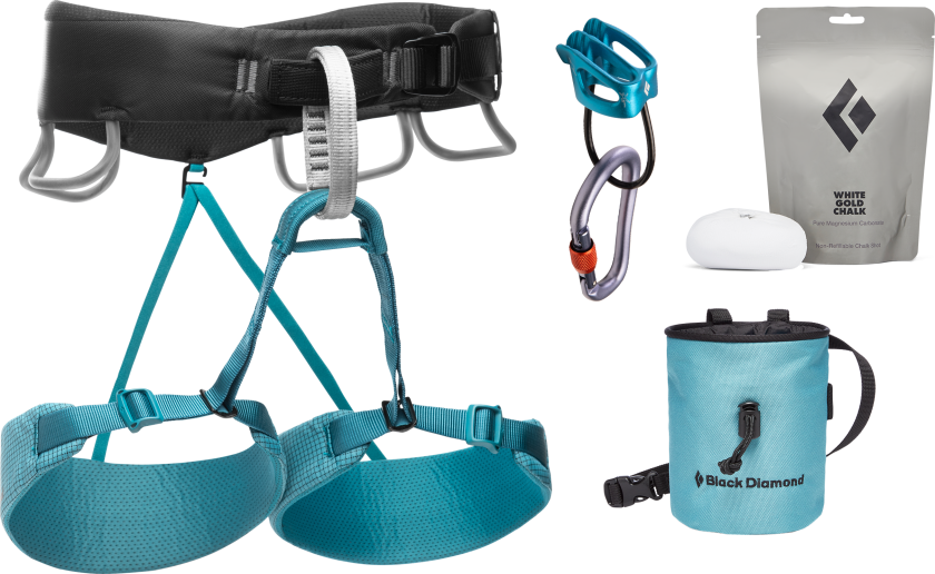 Black Diamond Momentum Harness - W'S Package Aqua Verde