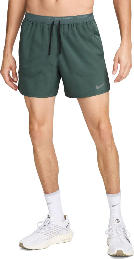 Dri-Fit Stride 5" Shorts Herre Vintage Green/Black/Reflective Silver L