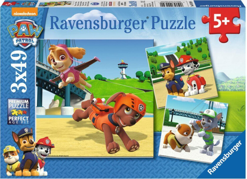 Puslespill 3X49 Paw Patrol