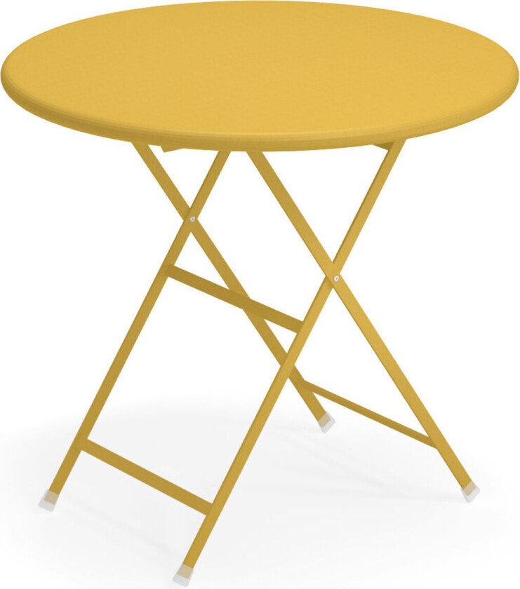 EMU Arc En Ciel Folding Round Table, Curry Yellow