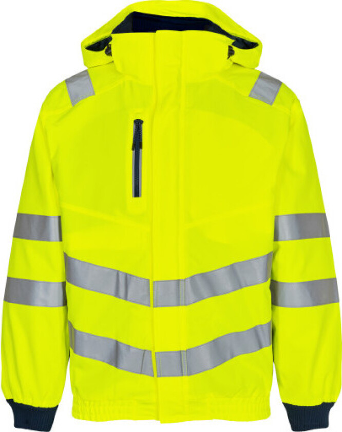 vanntett pilotjakke 1246, EN 20471, klasse 3, gul/blå, 2XL