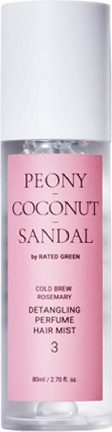 Detangling Perfume Hair Mist 3 Peony-Coconut-Sandal 80 ml